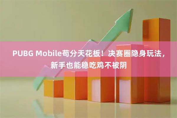 PUBG Mobile苟分天花板！决赛圈隐身玩法，新手也能稳吃鸡不被阴
